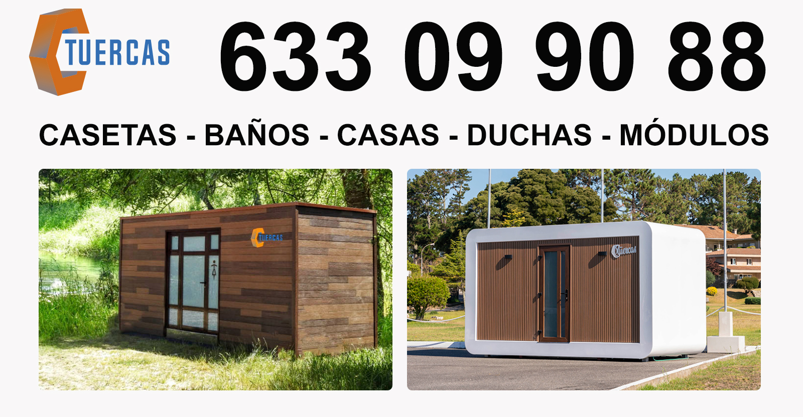 Casetas modulares en La Cabrera